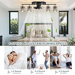 Garwarm Ceiling Fans with Lights and