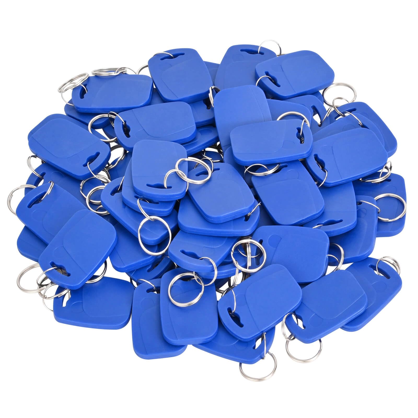 Photo 1 of 13.56MHZ RFID Key Fobs for Door Access RFID Tags IC Key Fob Programmable IC Card Keychain Pack of 50