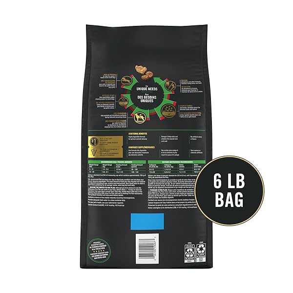 PURINA PRO PLAN SMALL BREED DRY DOG FOOD, SHREDDED BLEND BEEF AND RICE FORMULA WITH GUARANTEED LIVE PROBIOTICS – 6 LB. BAG