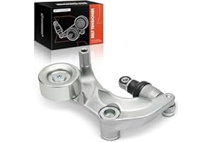 A-Premium Belt Tensioner Assembly with Pulley Compatible with Honda Civic 2007 2008 2009 2010 2011 1.8L, Replace# 31170RWK005