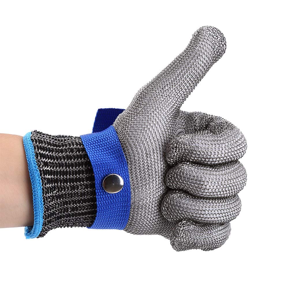Haosie Safety Gloves, 1PCS Level 5 Protection Cut Resistant Gloves, Chainsaw Gloves for Outdoor Work Protection