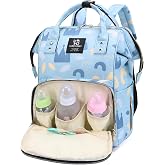 Baby Diaper Bag,Large Diaper Backpack With Insulated Baby Bottle Bag | Waterproof Travel Baby Bags for Mom Dad Girl Boy,Baby Essentials Travel Nappy Changing Bag for Baby Shower Gifts,