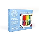 Friendly Loom 7” Traditional Potholder Loom Plus Weaving Kit | Sturdy Metal Loom and Quality Cotton Weaving Loops in Rainbow 