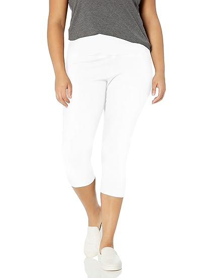 womens white denim capris