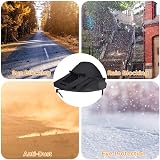 WD&CD Pram Sunshade Sun Cover with Viewing Window for Strollers UV 50+ Black view 6