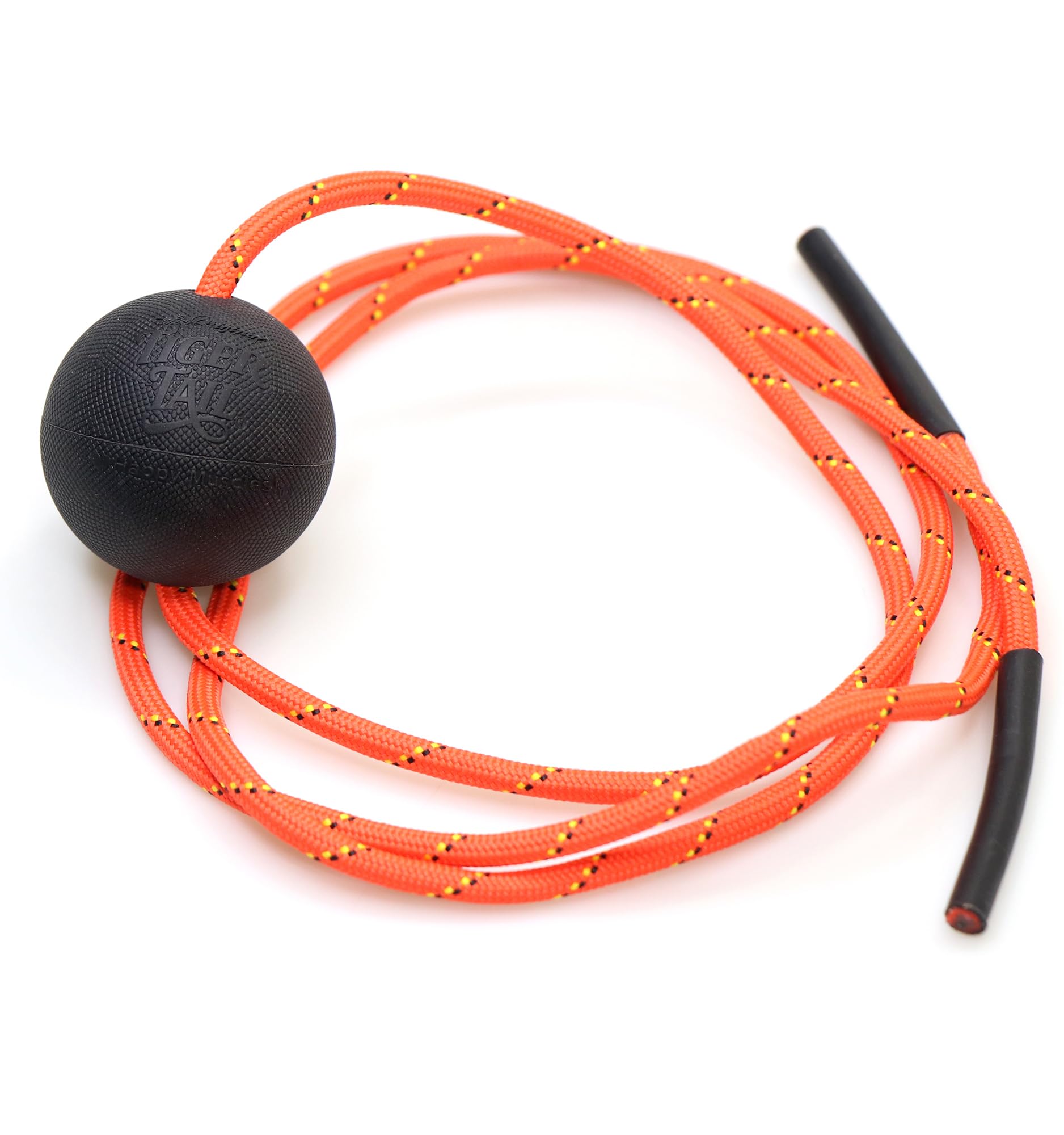 Tiger Tail Ball 1.7 Foam Roller Ball + 55” Corded Rope – Deep Tissue Massage Ball: Feet, Legs, Neck, Back – Relieve Muscle Soreness