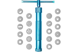 Polymer Clay Tools, Clay Extruder, Sugar Paste Extruder, Cake Fondant Tool Set for Decorating, Ceramics & Pottery Clay Extrud