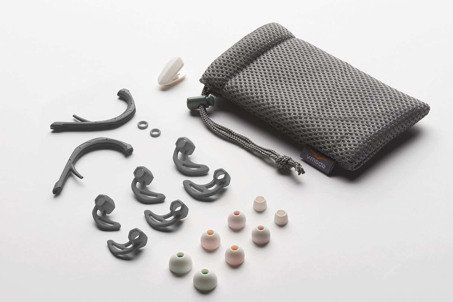 V-Moda Forza In-Ear Hybrid Sport Headphones with 3-Button Remote and Microphone - Apple Devices, White - Image 4