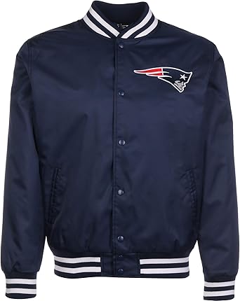 New Era Nfl Team Bomber New England Patriots Bomber Jacket Osb Blue Amazon Co Uk Clothing