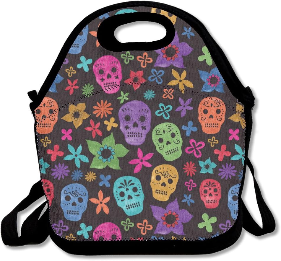 sugar skull lunch bag