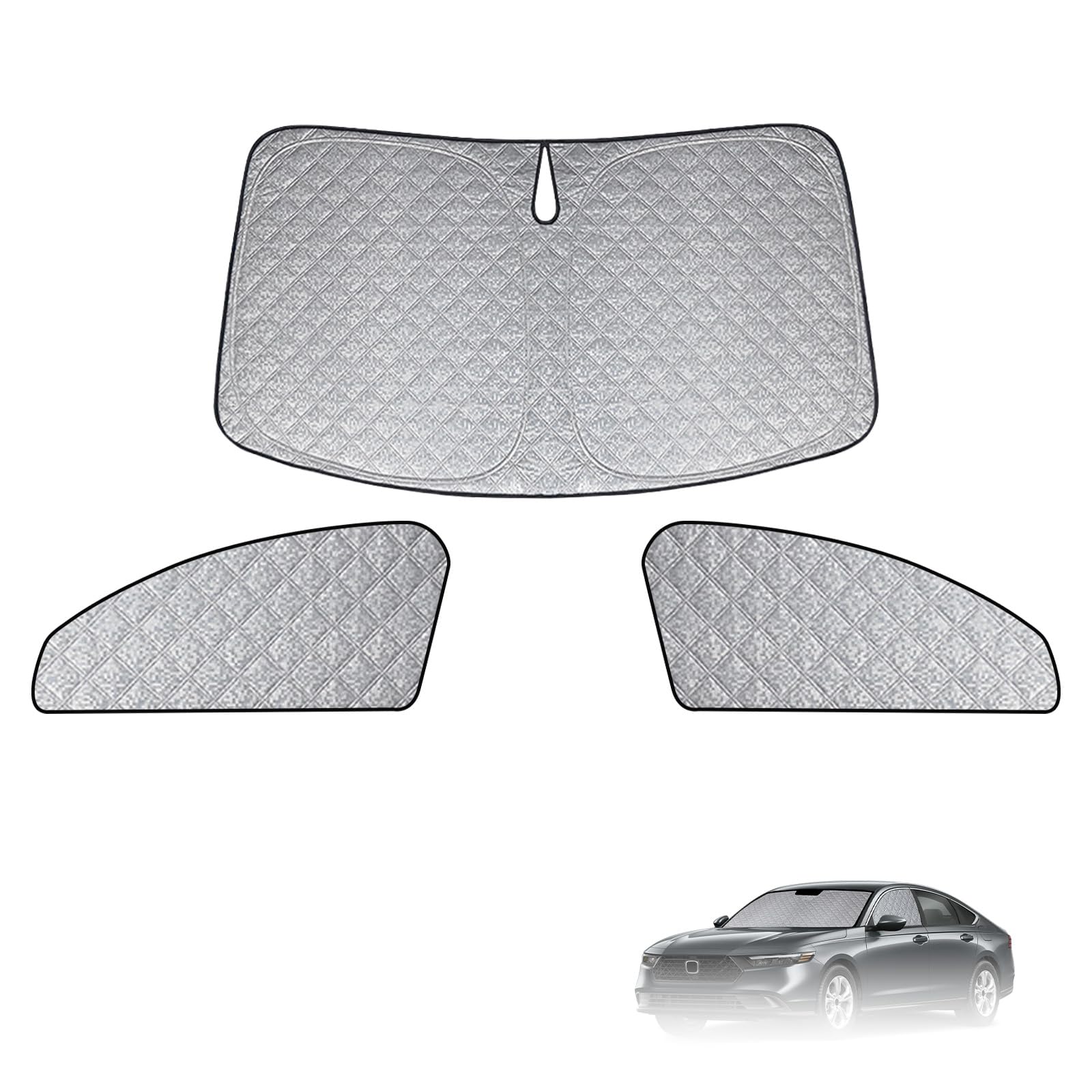 Photo 1 of Federedevo Windshield Sun Shade Custom Fit for 2023-2025 Honda Accord, Foldable Sunshade Windshield+Side Window Shade Cover Privacy Protection Keeps Car Cool