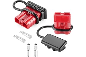 JUSTTOP Connector 2PCS,175Amp 12V to 36V Battery Quick Connect/Disconnect Connector Wire Connectors Plug Kit for 1/0 AWG Cables,Set for Car Bike ATV Winches Lifts Motors More