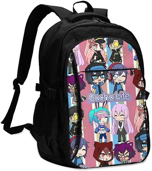 Yuanmeiju Rucksack School Backpacks Gacha Life 14 Bookbag Daypacks for Women Teen Girls Funny