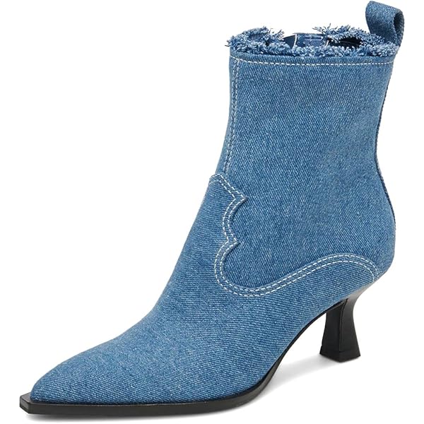 MIOKE Womens Pointed Toe Dressy Ankle Booties Iceland