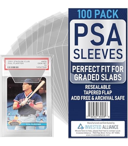 cardboard gold psa graded card sleeves no logo Amazon.com: Cardboard Gold PSA Graded Card Sleeves – 2500 Count Clear  Display Without PSA Logo, Resealable Slabs Sleeve