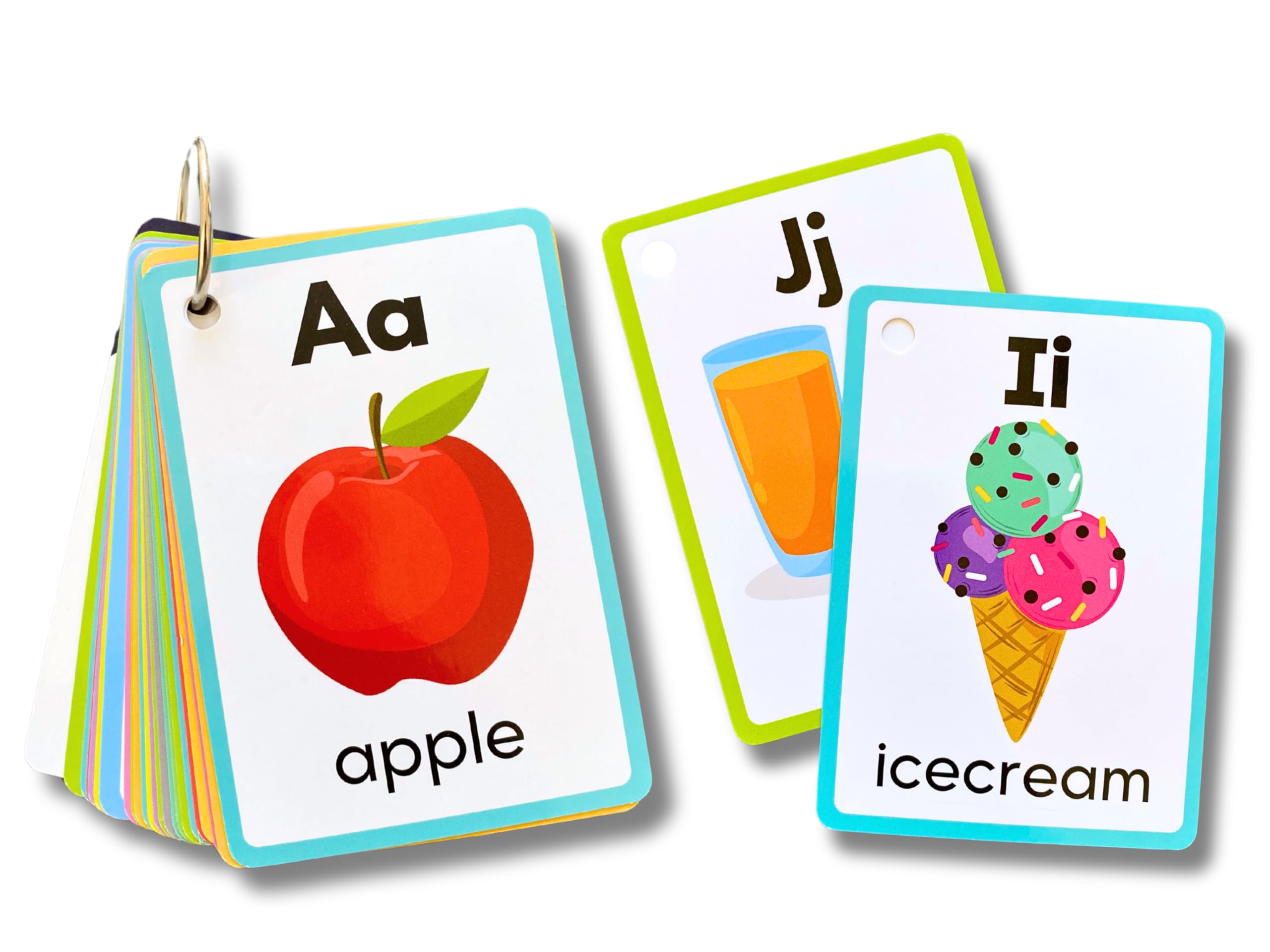 Alphabet Flash Cards Educational ABC Flash Cards, Uppercase and Lowercase Learning Letters, for Toddlers and Preschool