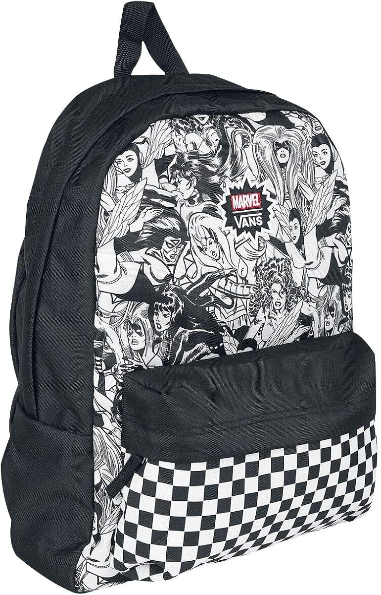VANS MARVEL WOMAN Backpack Real Black Schoolbag VN0A3QXCBLK VANS MARVEL