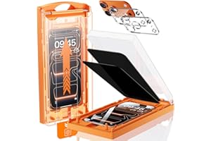 MRGLAS TOP 9H+ Glass 2+2 Packs for iPhone 17 Pro Max Privacy Screen Protector with Camera Lens Protector [Zero Bubble][10X Military Protection] 17 ProMax Tempered Glass Full Edge Coverage,Case-Friend