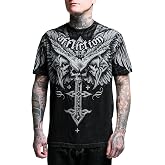 Affliction Men's Short Sleeve T-Shirt, Graphic Print