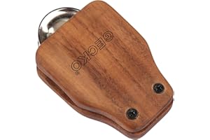 YUEKO Cajon Box Drum Companions Set Including Castanets Jingle Bells Foot Tambourine Percussion Instruments (Jingle Castanet(GK02-S))