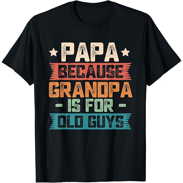 T-shirt Humour Papa "Like A Grandpa Only Cooler" - Citation Drôle Pour Hommes - Marque Winorsar, Coton, Neuf Avec étiquettes