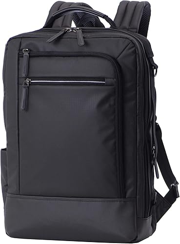Amazon Co Jp Memezawa Kaban 目々澤鞄 ビジネスリュック ビジネスバッグ 多機能 リュックサック メンズ レディース リュック 3way ショルダー 薄型 トート パソコン Sk05 ブラック 10 シューズ バッグ