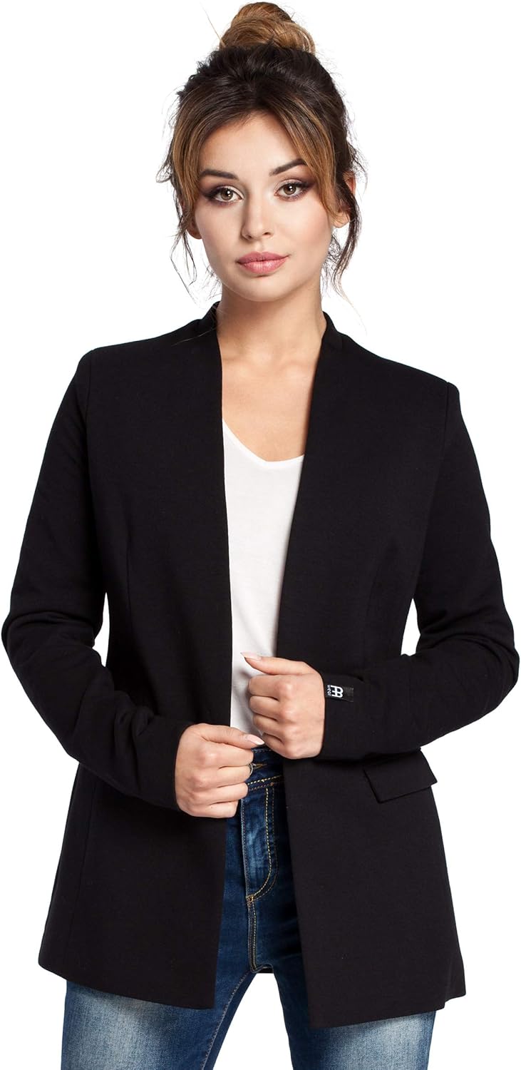 black knitted jacket womens
