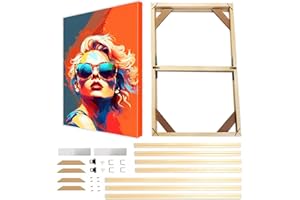 Canvas Frame 22x33 inch(55x85 cm),Suitable for 24x35inch Canvas,DIY Self Assembly Wooden Picture Frames Kit,Canvas Stretcher 