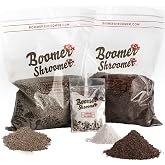 Boomer Shroomer Dry Bulk Substrate for Mushroom Cultivation (Coco Coir, Vermiculite, Gypsum) | Produces 10 Pounds of Pasteurized Substrate, Enough for Two Monotubs | Mushroom Substrate