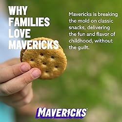 Mavericks Sandwich Crackers Cheddar - Cheese Filled