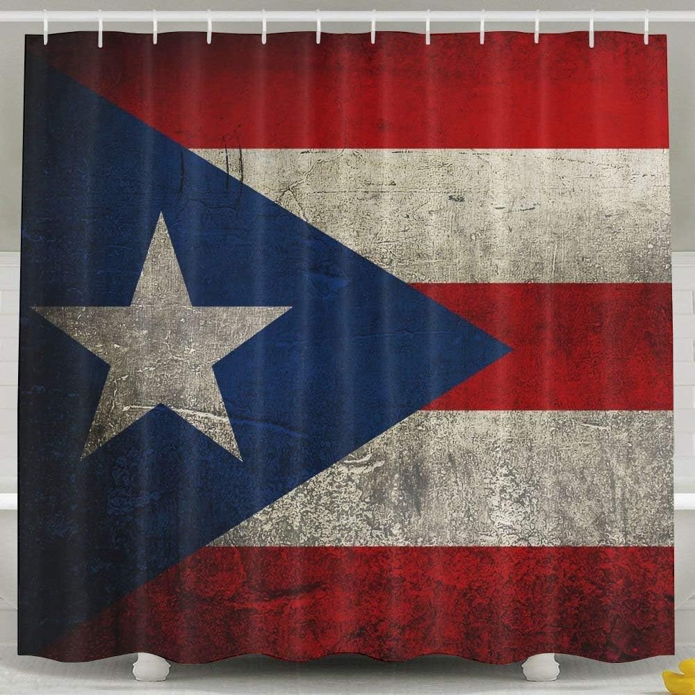 Amazon Com Mesllings White Shower Curtains Vintage Puerto Rico
