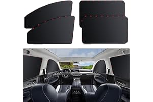 ZATOOTO Car Window Shades 4 Pack Car Privacy Curtains Full Blackout Car Window Cover for Privacy Magnetic Side Window Sun Shade Universal for Most Cars Cool Down Your Car Great for Travel Camp Privacy