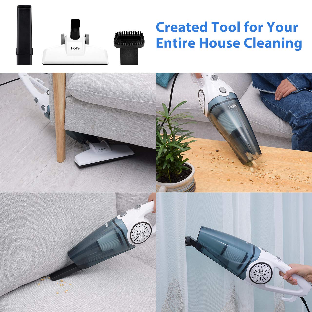 Black Friday HoLife Stick And Handheld Vacuum 2 in 1 Corded Vacuum