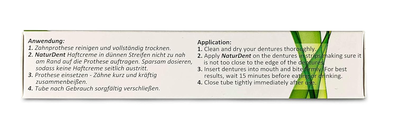 Natural Strong Waterproof Denture Adhesive | Holds Dentures Longer and Stronger | NO Yucky Taste NO Zinc NO Paraben | Smile and Eat with Confidence Great Present for Anyone with Full Partial Dentures : Beauty