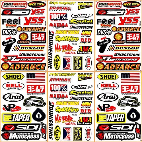 Pro Motocross Dirt Bikes Supercross Motorcycles MotoGP ATV Helmet Jet ski D6200 Lot 6 Vinyl Graphic Stickers Decals