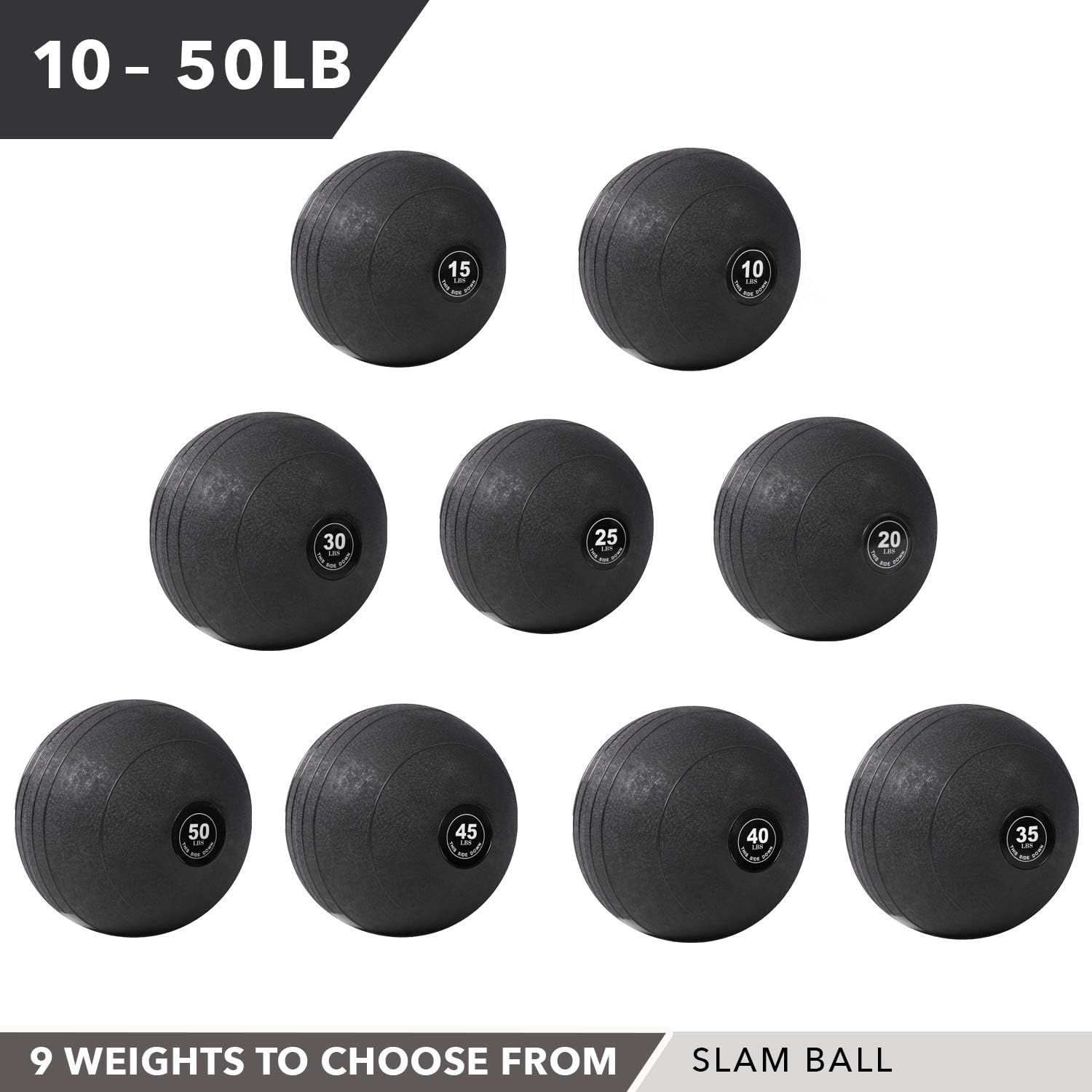 Weighted Slam Ball by Day 1 Fitness – 40 lbs - No Bounce Medicine Ball - Gym Equipment Accessories for High Intensity Exercise, Functional Strength Training, Cardio, CrossFit : Sports & Outdoors
