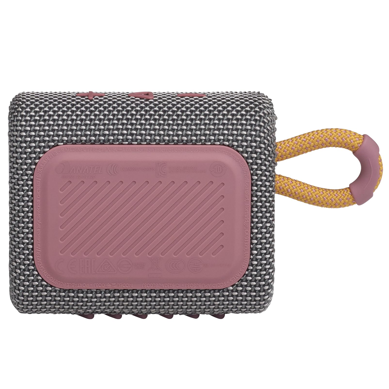 JBL Go 3 - Portable Mini Bluetooth Speaker, big audio and punchy bass, IP67 waterproof and dustproof, 5 hours of playtime, speaker for home, outdoor and travel (Grey)