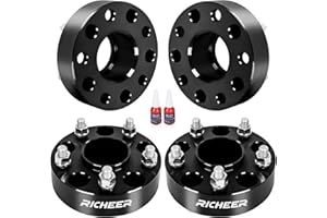 Richeer 5x5 Wheel Spacers for 2018-2024 Wrangler JL/JLU, 2011-2024 Grand Cherokee WK2, 2019-2024 Gladiator JT, Durango, 1.5 i