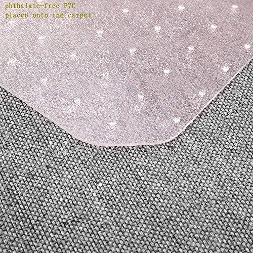 Office Chair Mat for Carpets Floors Heavy Duty Carpet Chair Mat for Low and Medium Pile Carpets 48" x 36", Rug Protector Chair Mat - Thumbnail 2