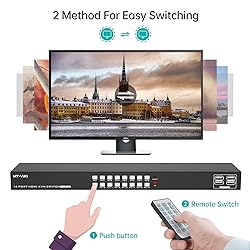 MT-VIKI 4K 16 Port KVM Switch HDMI, 4K@30Hz Rack