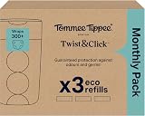 Tommee Tippee Twist & Click Nappy Bin Refill Cassettes Pack of 3 view 2