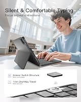 Inateck Ultralight Keyboard Case with Touchpad for iPad Pro/Air 11 inch UK Gray view 6
