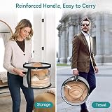Ynnhik Hat Storage Box Foldable Transparent Organizer Scarves Gloves Zipper view 5