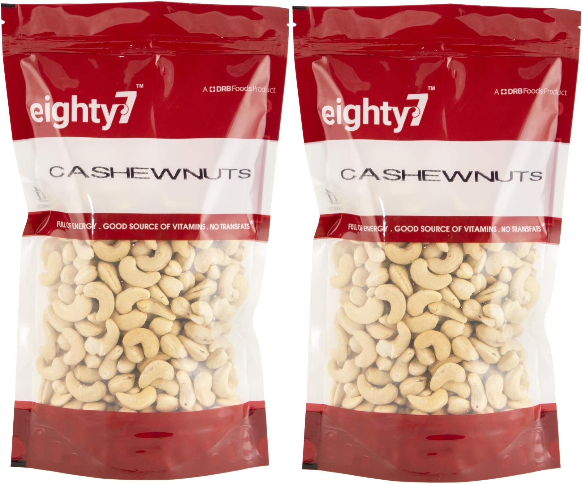Eighty7 Cashewnuts|Cashews (W320) Pack of 2 (500 GMS each), 1Kg