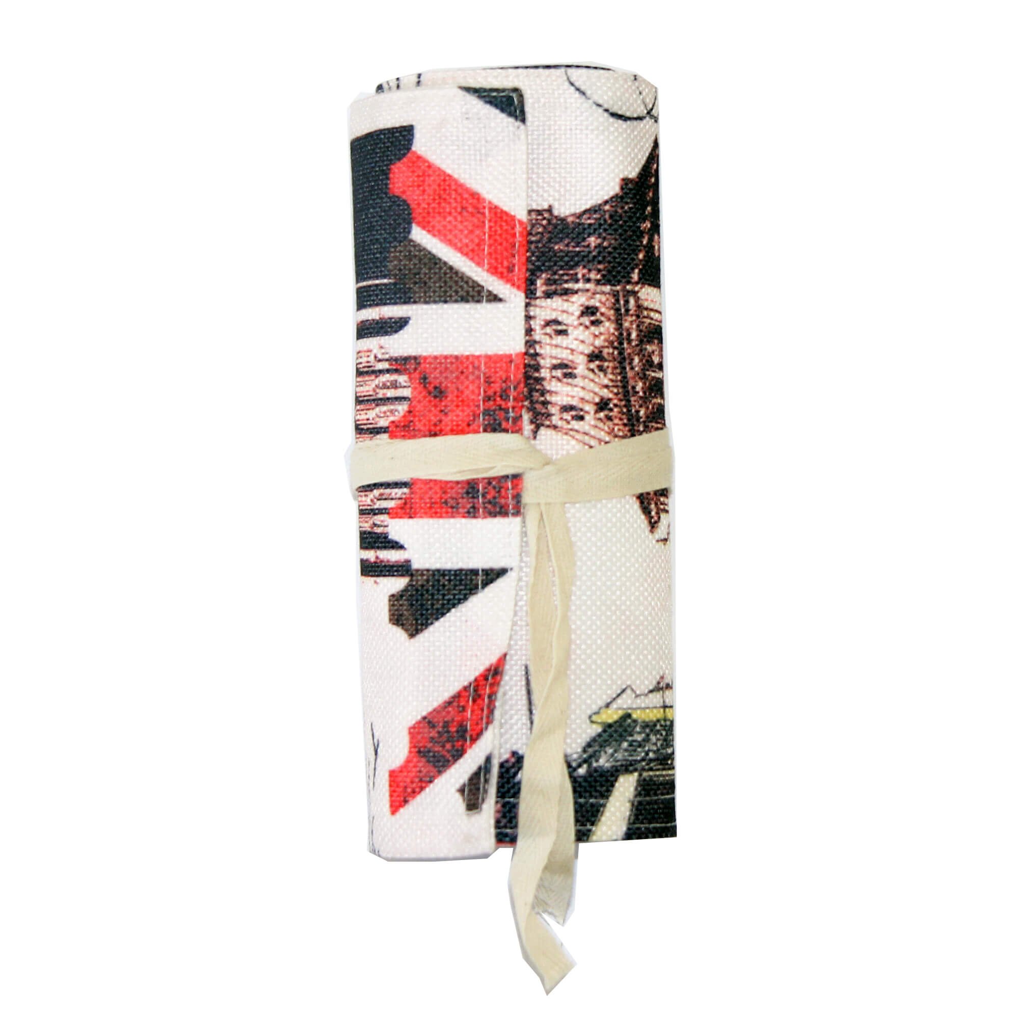 Rolling Pencil Case for Coloured Pencils - Pencil Case Pencil Case for Rolling - Canvas and Cotton Pencil Case - Ideal for Travel, School, Office, Art 24 London-Bigbang