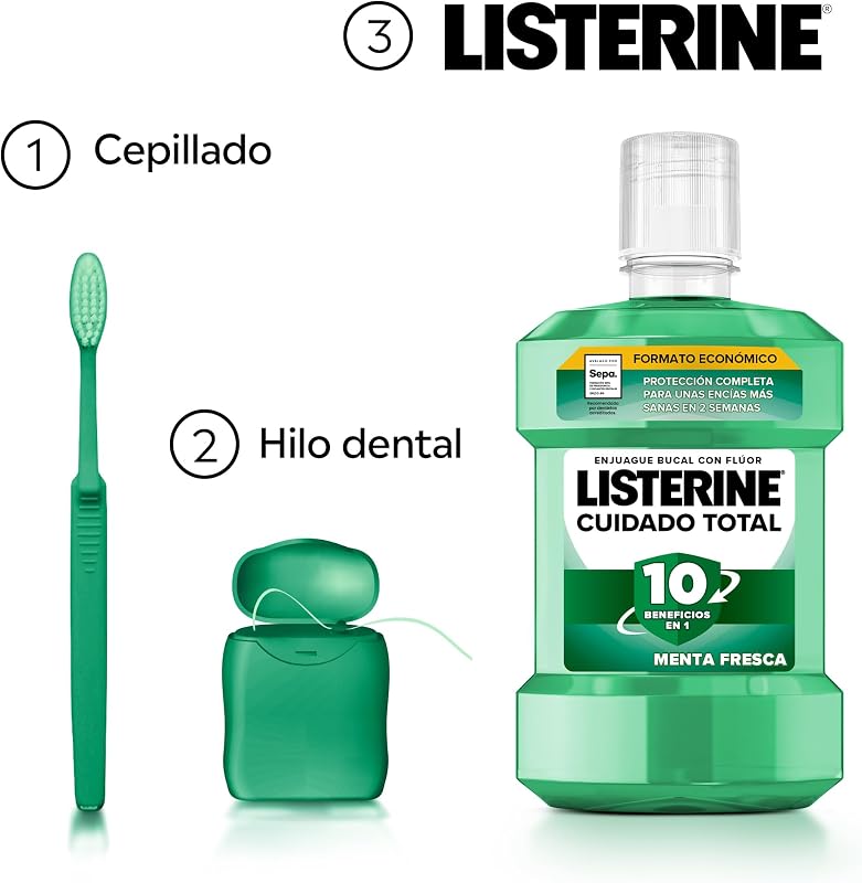 Cuidado Total Protección Dientes y Encías Enjuague Bucal, 2 x1 L
