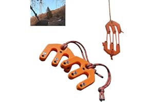 Game & Gear Hoist - Block and Tackle System, Ultralight Hunting Game Hoist, High Weight Capacity Portable Pulley for Backcoun