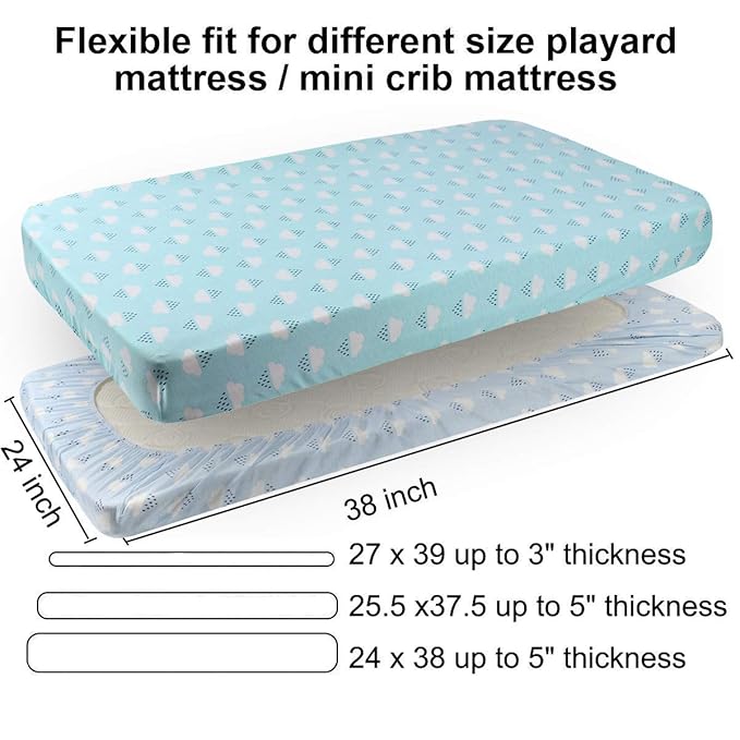 pack n play sheet dimensions