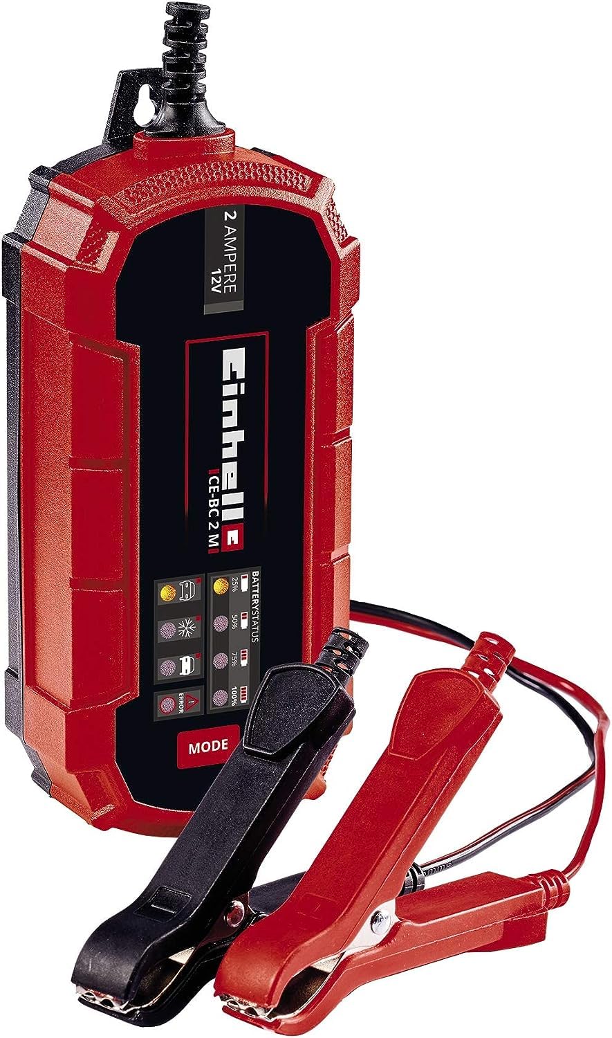 Einhell 1002215 Battery Charger (Intelligent Battery Charger with Microprocessor Controller for a Variety of Battery Types, e.g. Motor Vehicles, Maximum 2 A Charging Current) — image 1