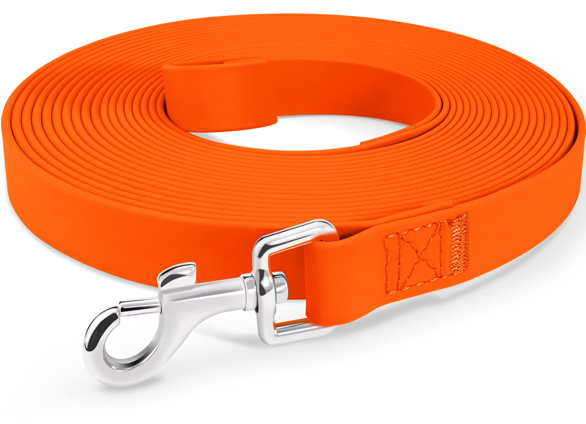 Joytale 5M 10M 15M 20M Long Line Dog Lead, Waterproof Training Lead for Medium, Large and Extra Large Dogs, Strong Long Dog Leash, Orange, 15M